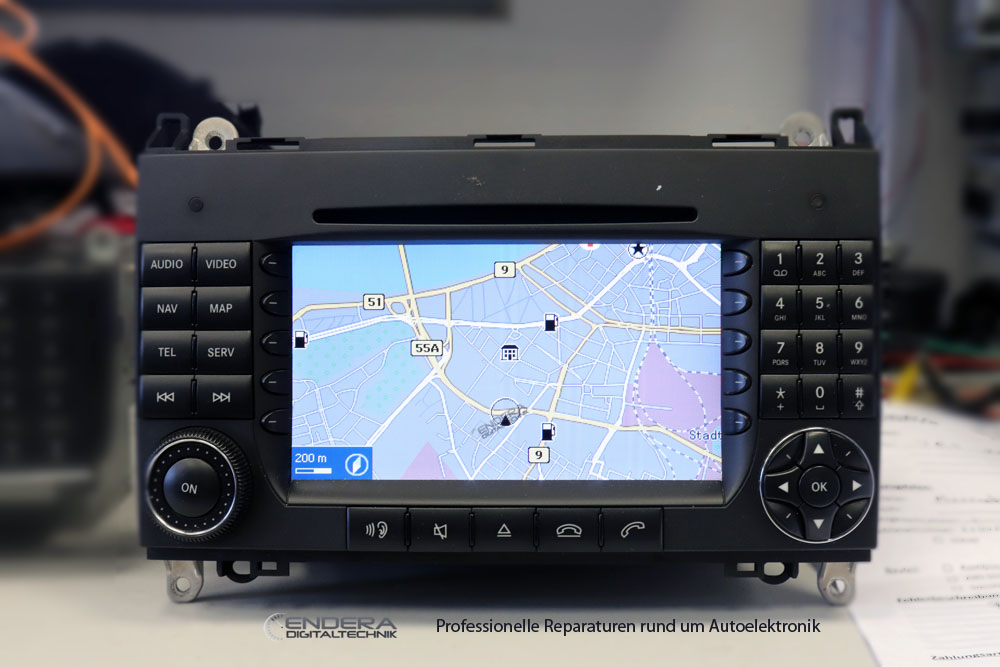 Navigation Reparatur Mercedes W209